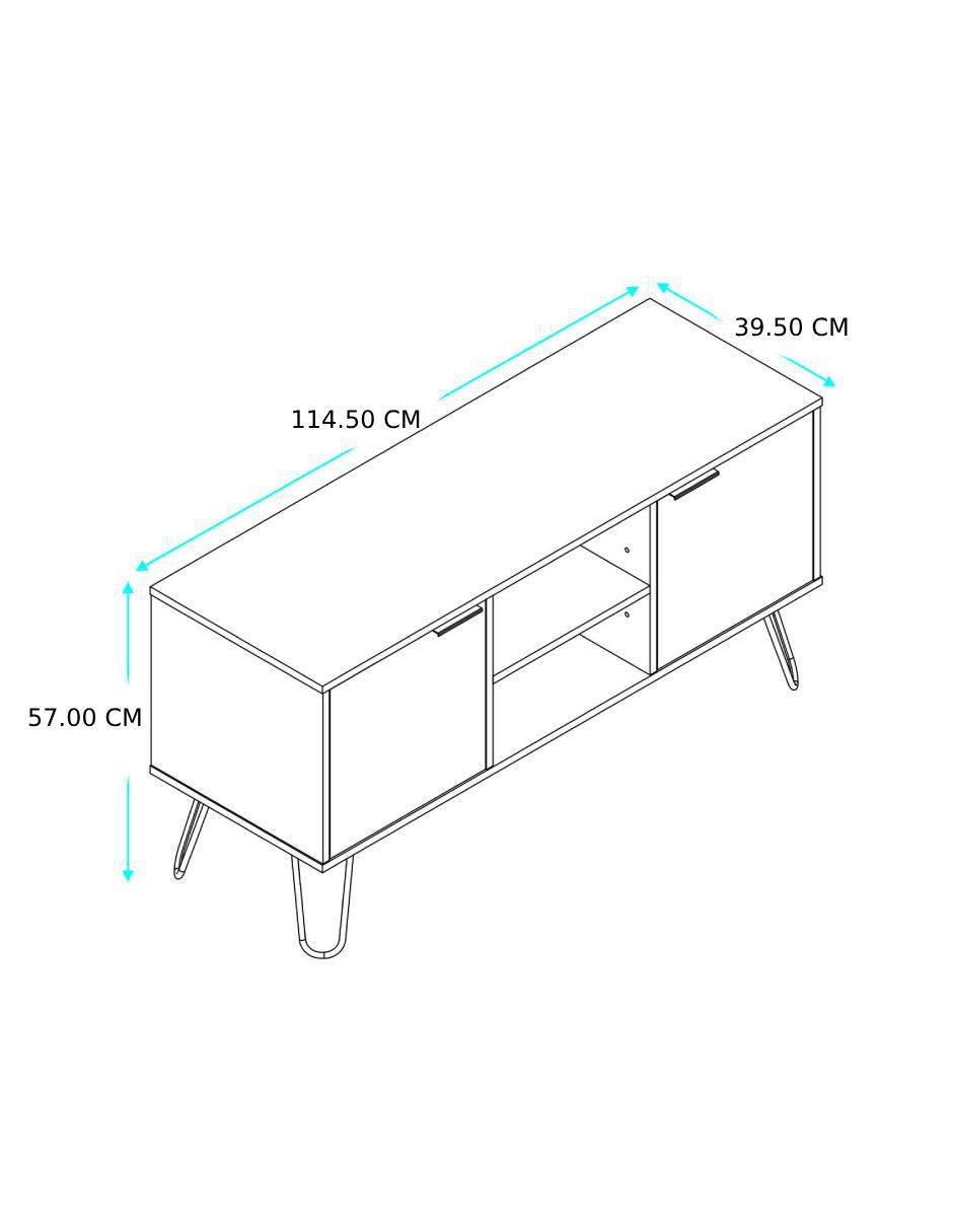 Mueble de TV armable de madera 5