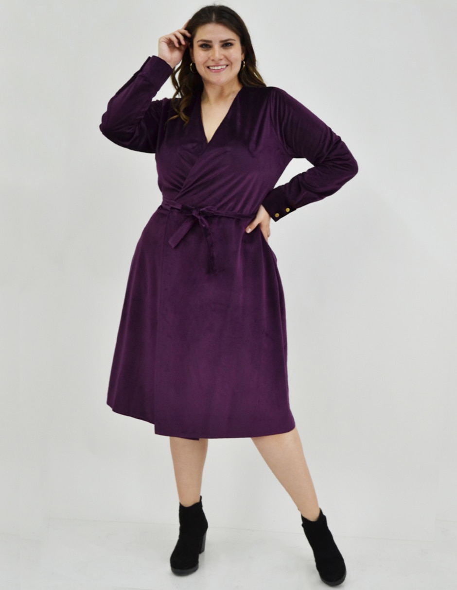 Vestido arriba rodilla formal para mujer