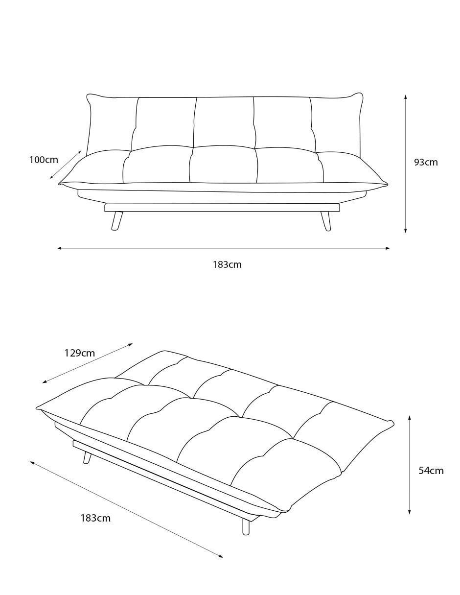 Sofá cama armable Cosy de algodón 5