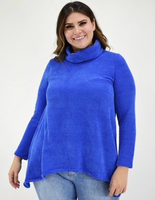 Suéter cuello alto para mujer