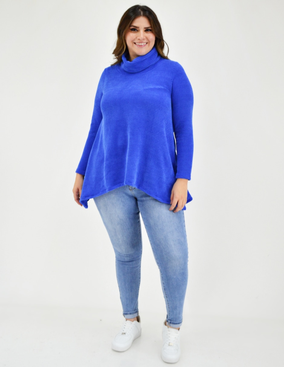 Suéter cuello alto para mujer