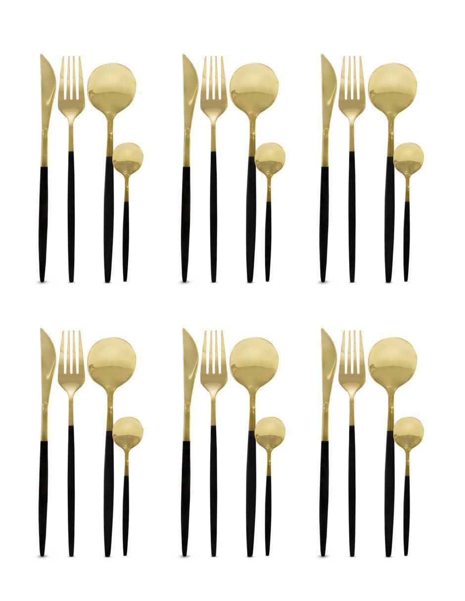 Set cubiertos de acero inoxidable 24 piezas