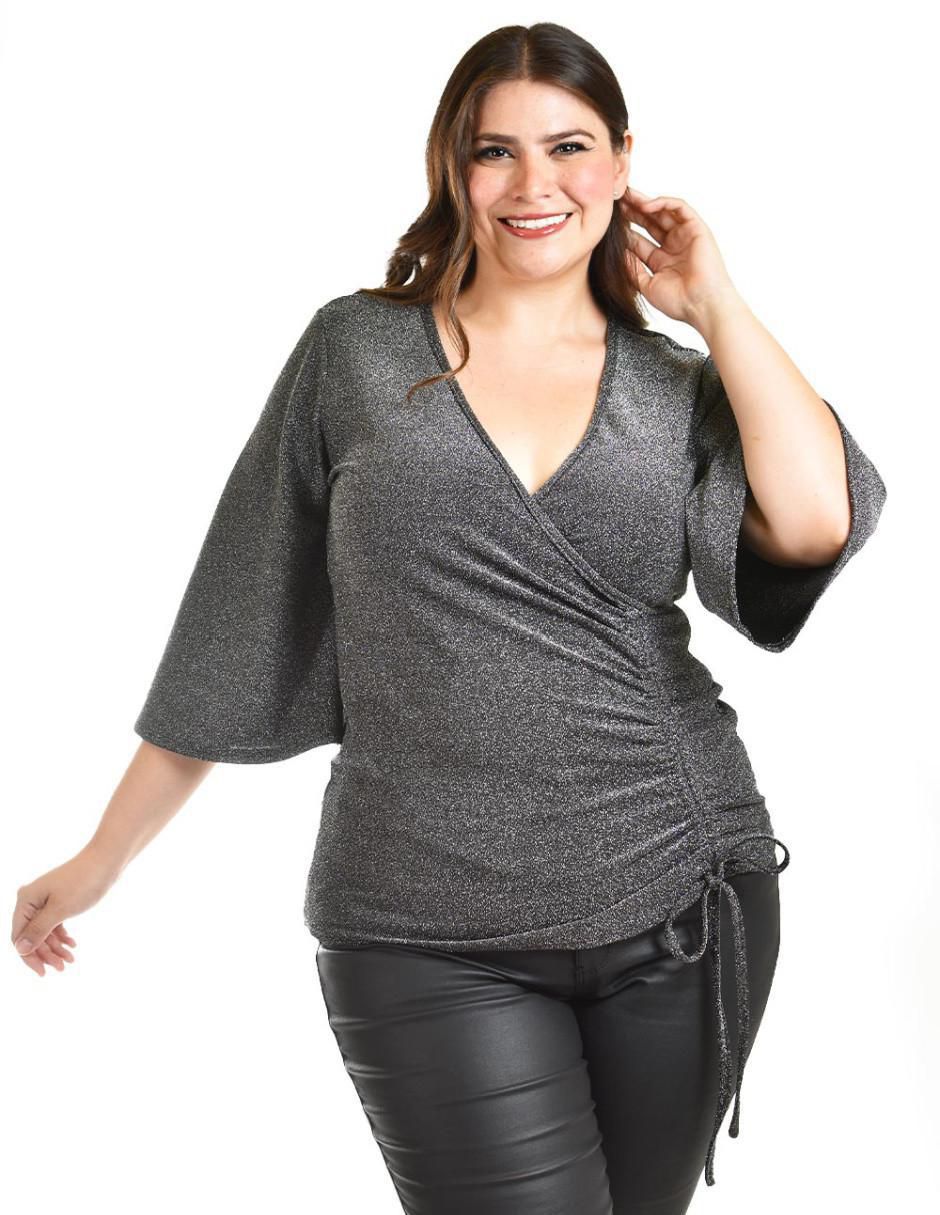 Blusa Roman Fashion manga 3/4 para mujer