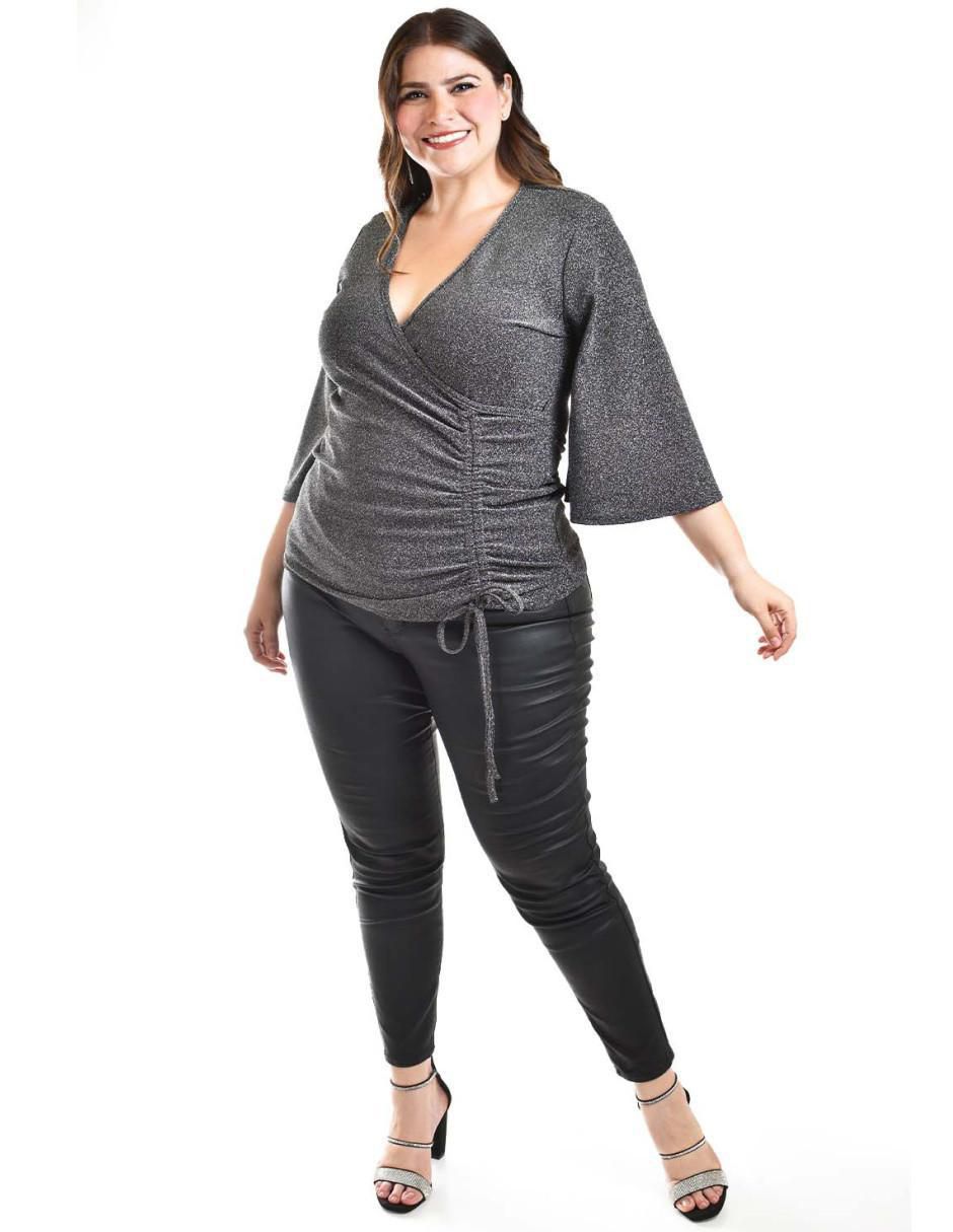 Blusa Roman Fashion manga 3/4 para mujer