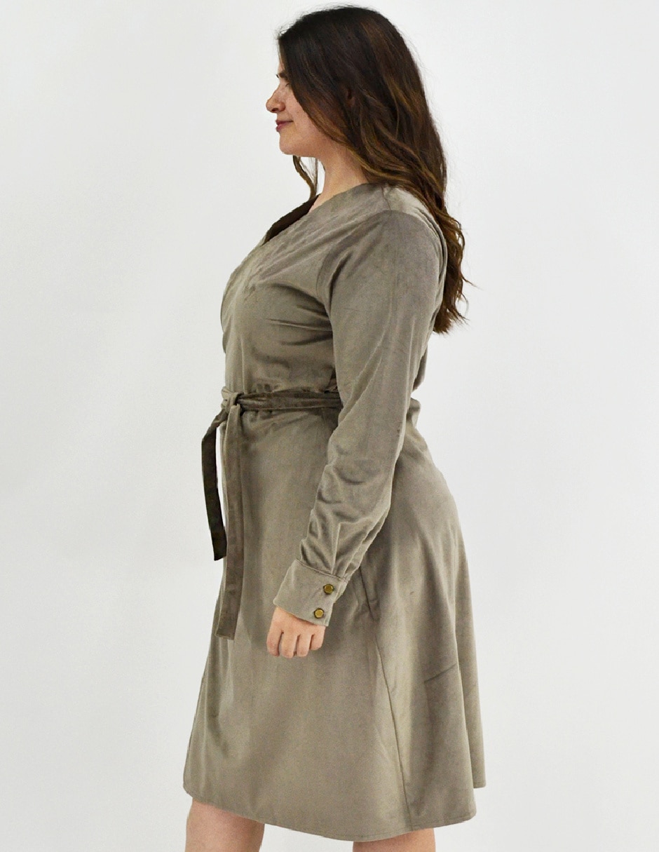 Vestido arriba rodilla formal para mujer 5