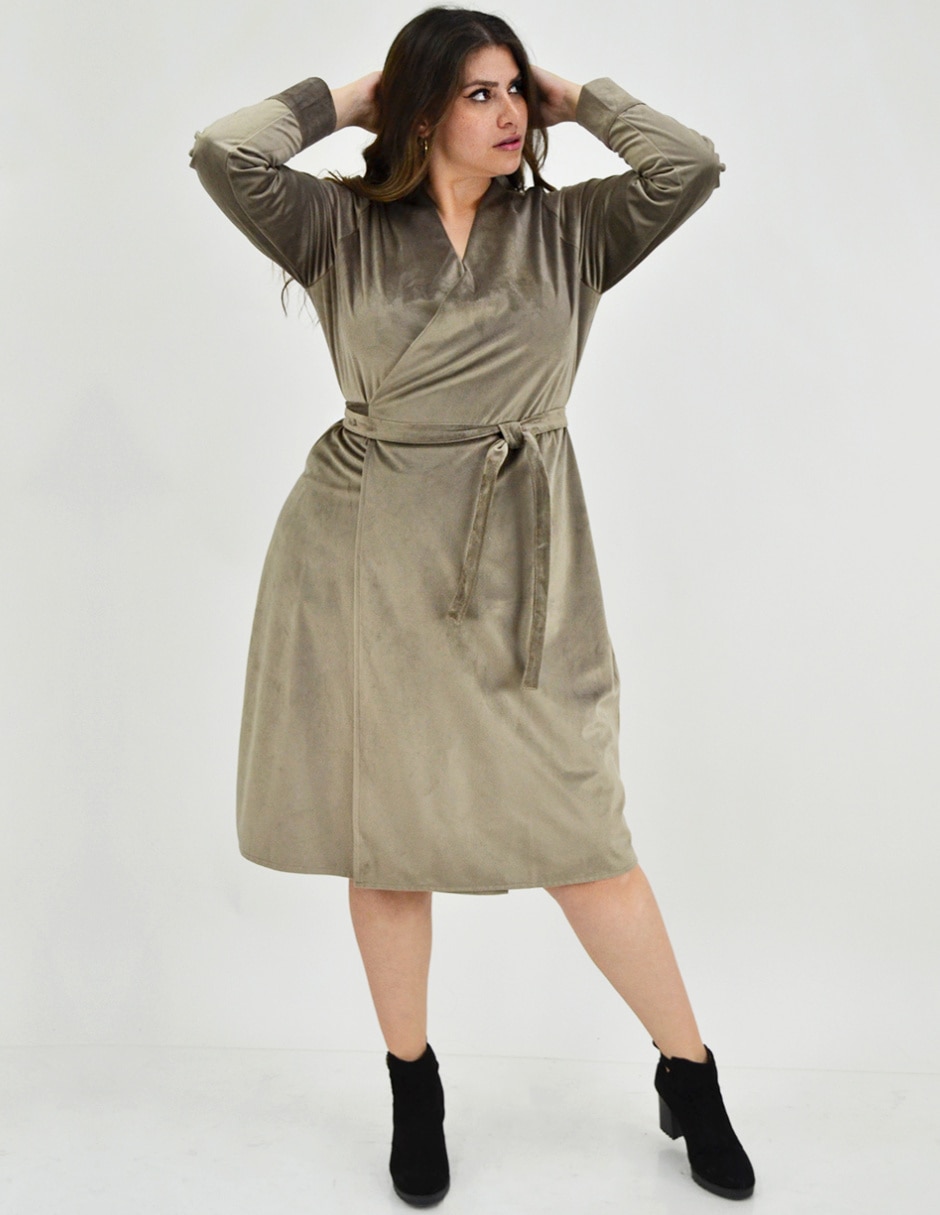 Vestido arriba rodilla formal para mujer 7