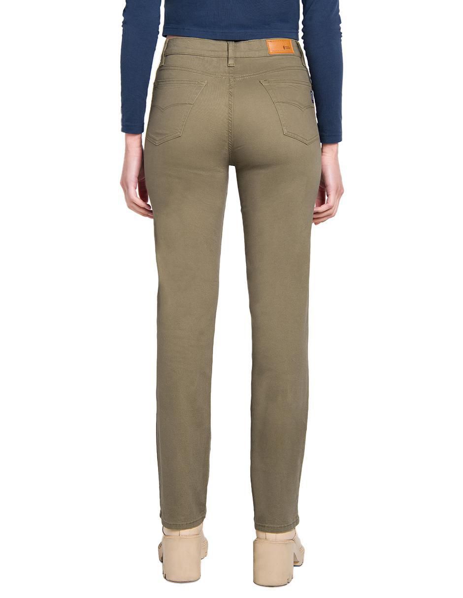 Jeans straight corte cintura alta para mujer 2