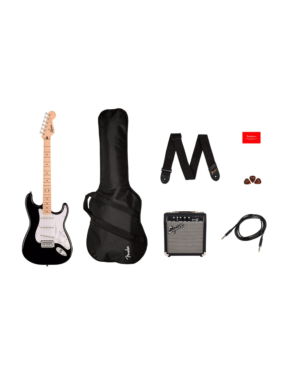 Guitarra eléctrica Squier Sonic Stratocaster Pack Black