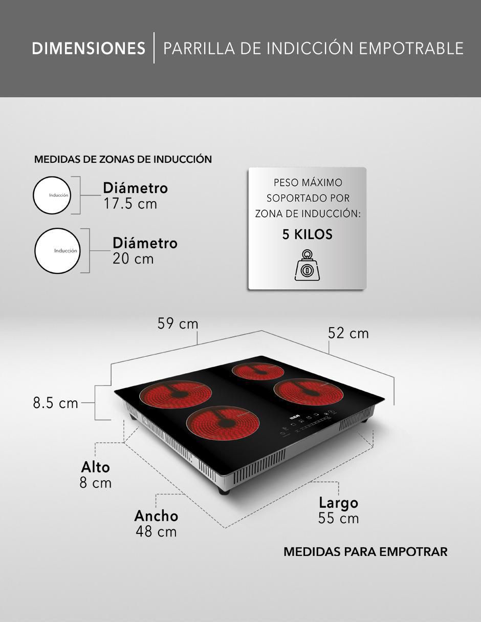 Parrilla eléctrica de vidrio 9