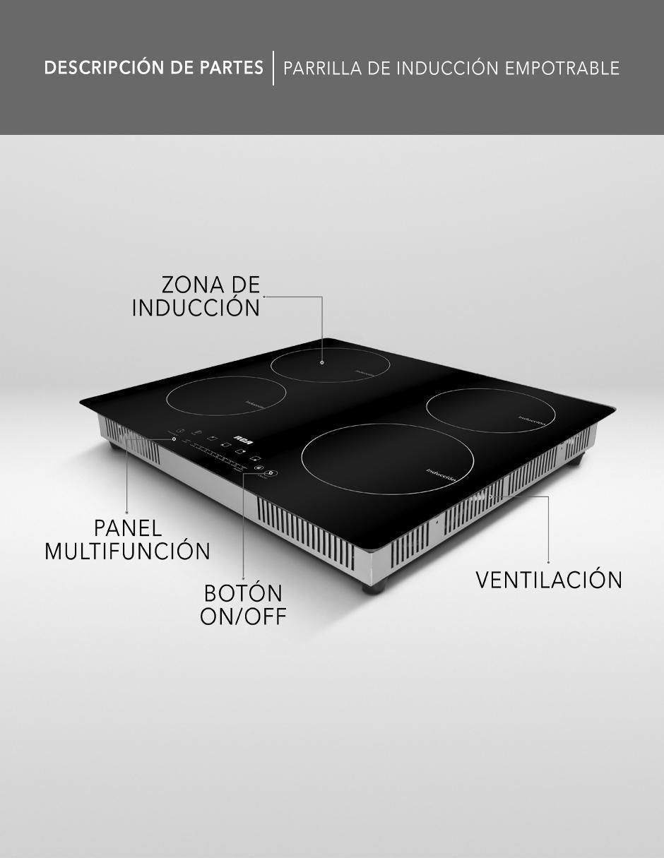 Parrilla eléctrica de vidrio 4