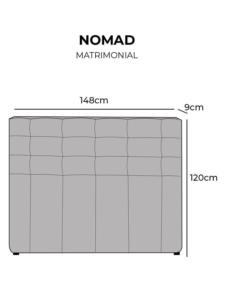 Cabecera Nomad de madera pino 5