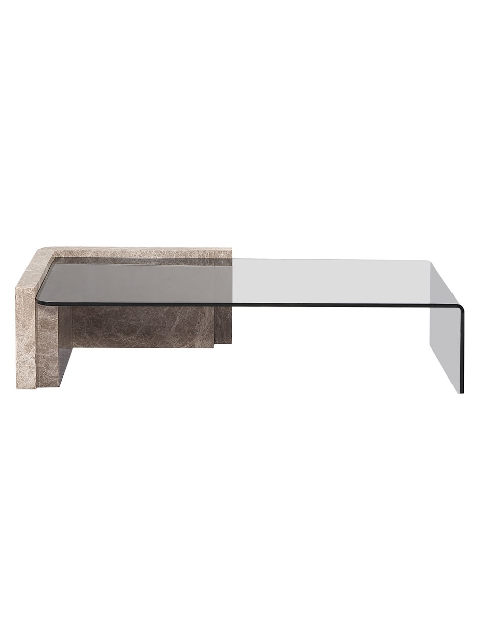 Mesa de centro rode de mármol