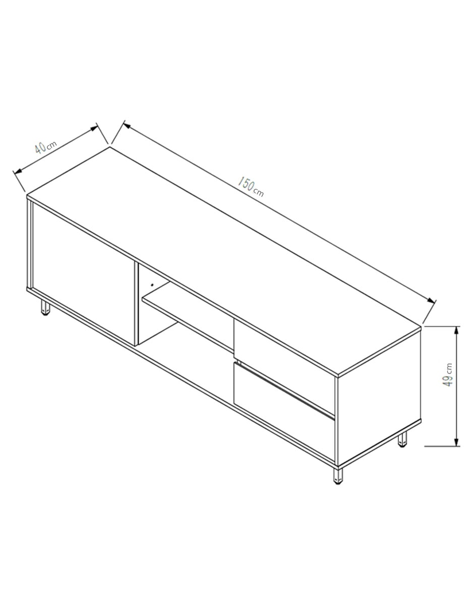 Mueble de TV armable de MDF 10