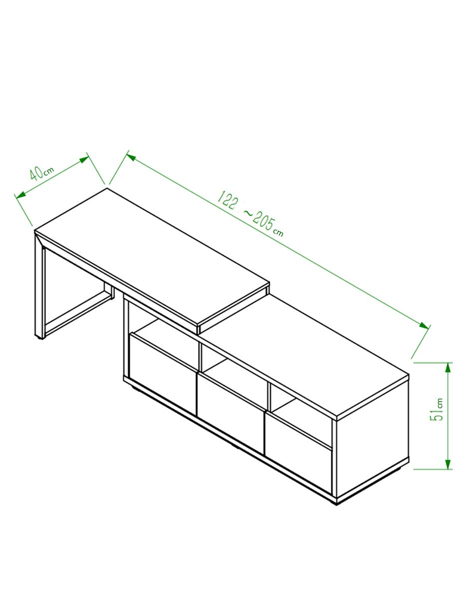 Mueble de TV armable Koba de MDF 7