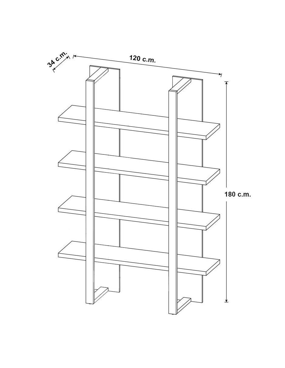 Librero armable de MDF