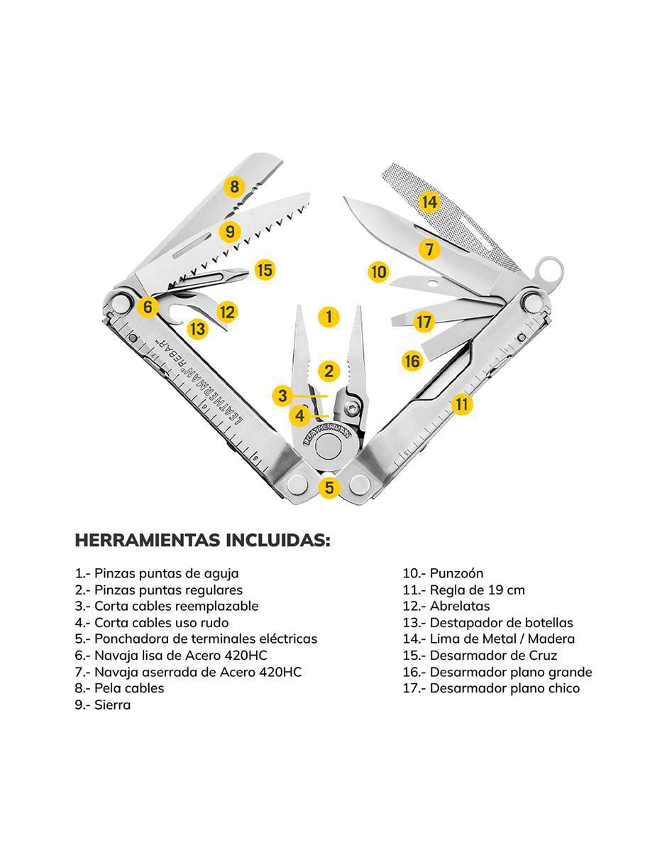 Navaja multiherramienta Leatherman Rebar