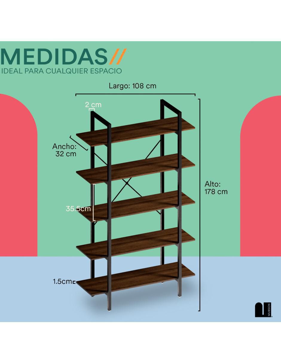 Librero armable Reisner de MDF 7