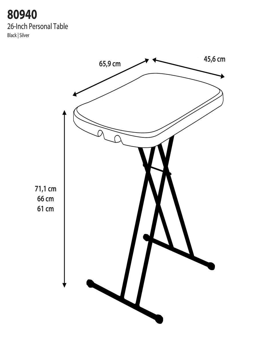 Mesa de servicio extensible