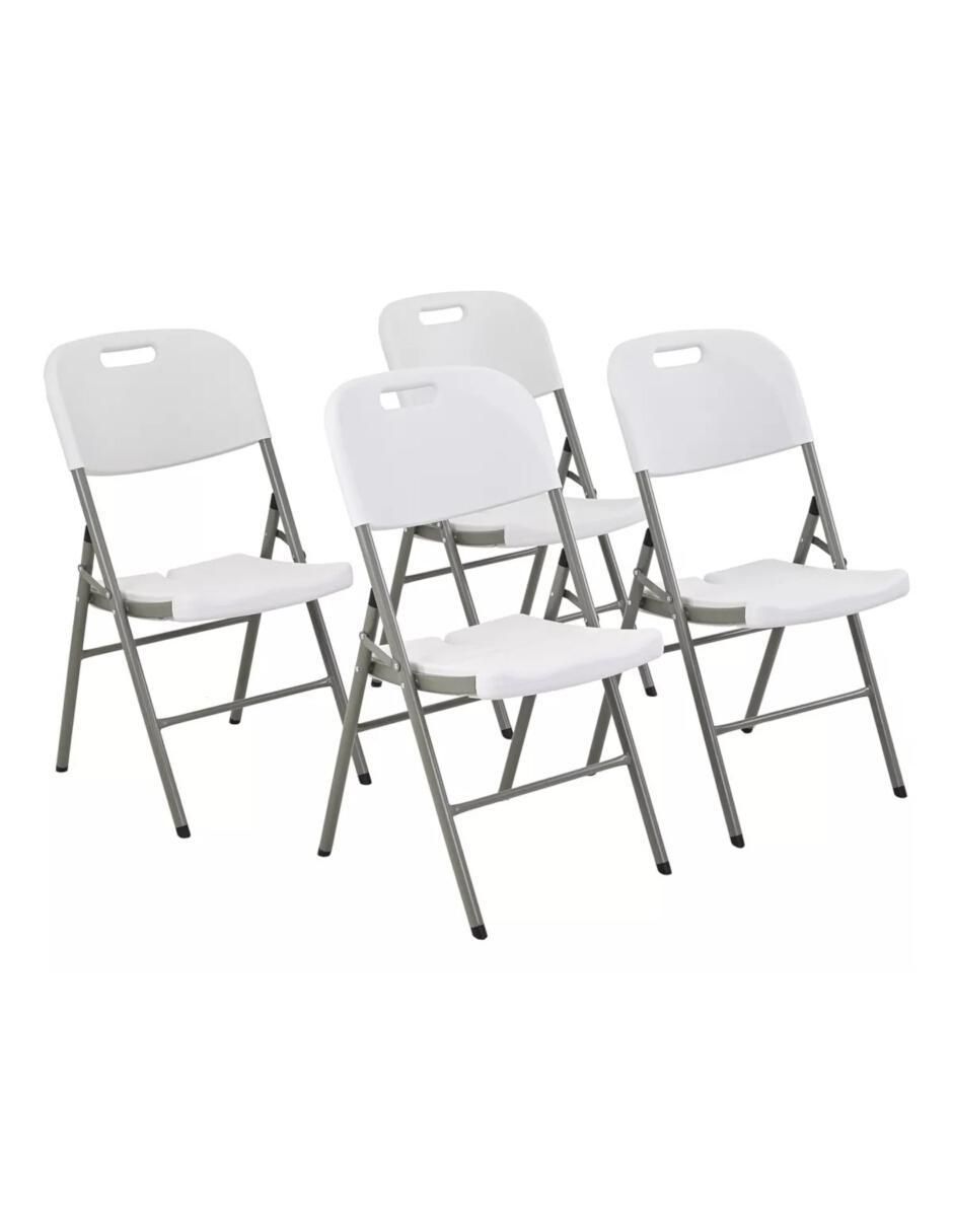 Juego de sillas 4 piezas de plástico Juego de sillas 4 piezas de plástico