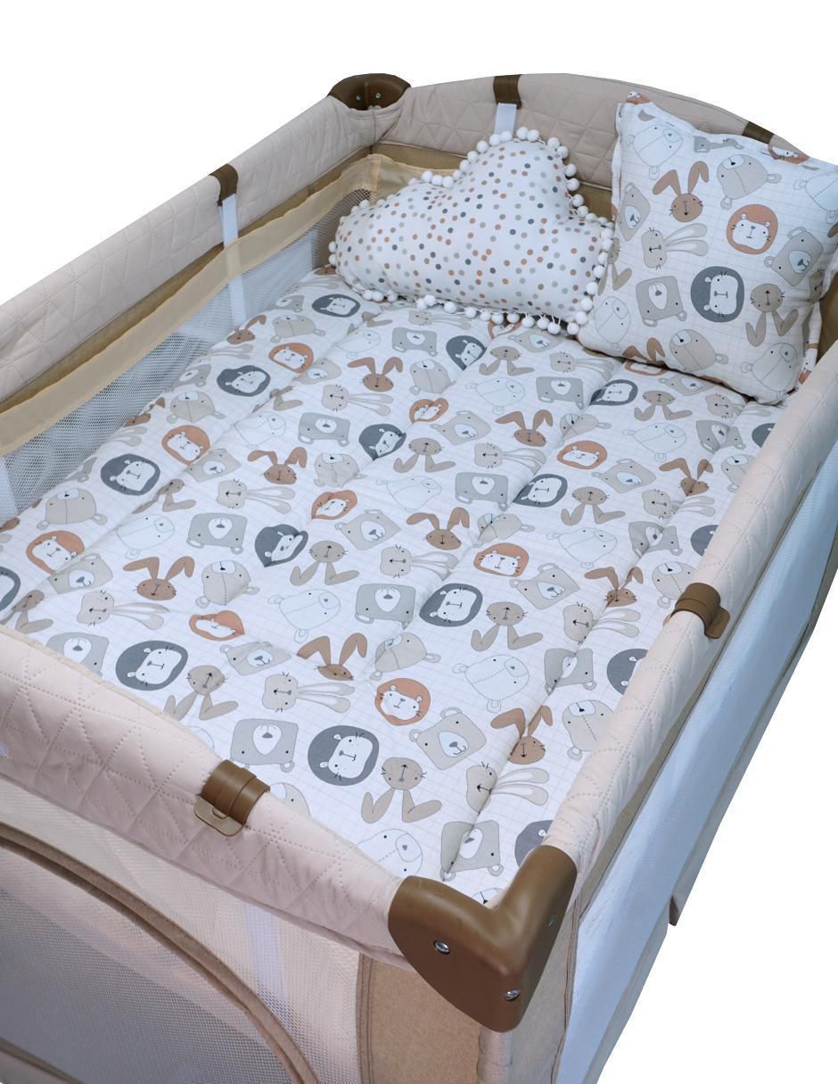 Juego de cuna Animalitos infantil unisex 5 piezas 8