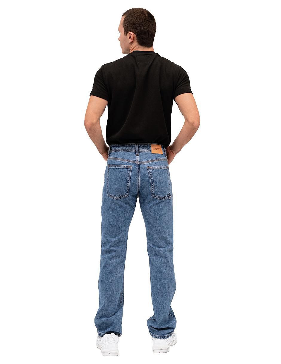 Jeans straight Mchk 8027 lavado obscuro para hombre