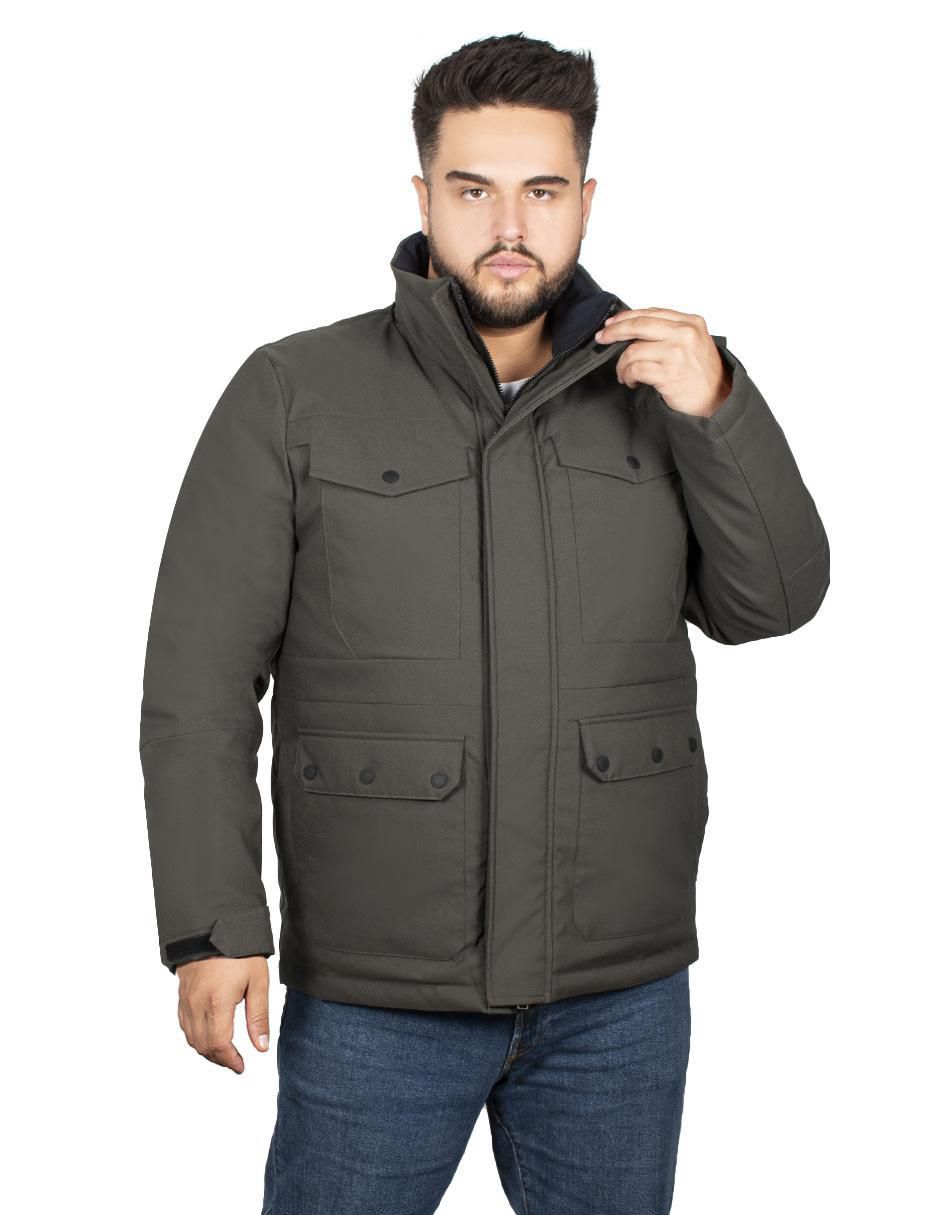 Chamarra casual impermeable con bolsillos para hombre 1