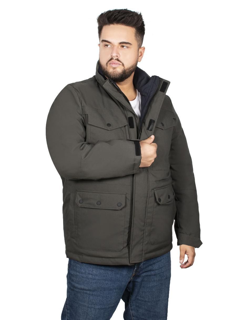 Chamarra casual impermeable con bolsillos para hombre 3
