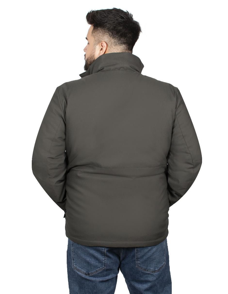 Chamarra casual impermeable con bolsillos para hombre 2
