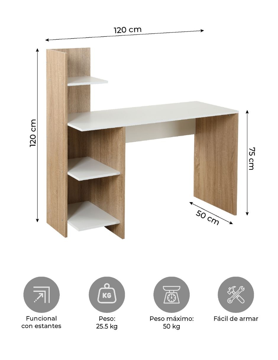 Escritorio armable Nórdico Top Living de MDF