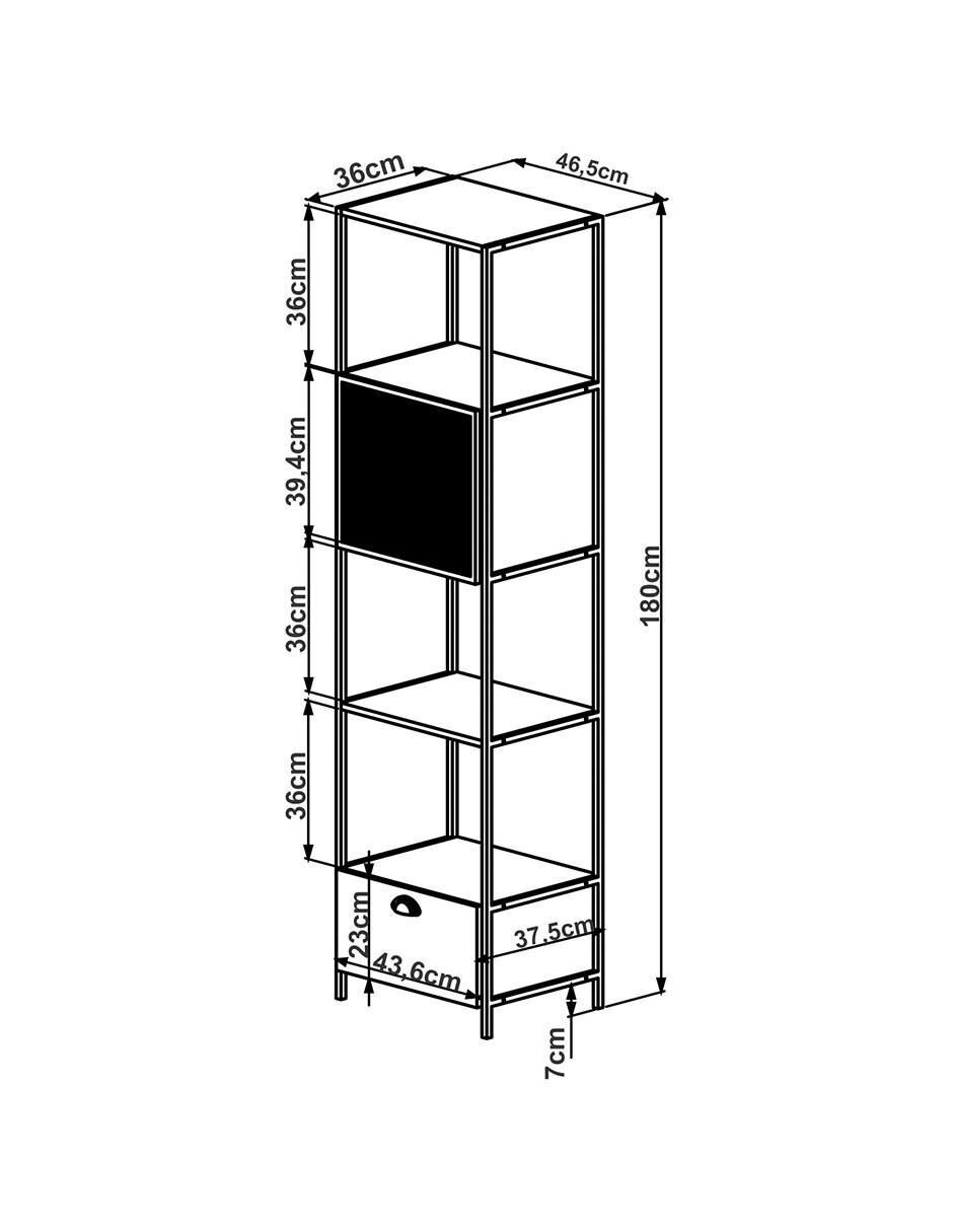 Librero armable Efiel de MDF 6