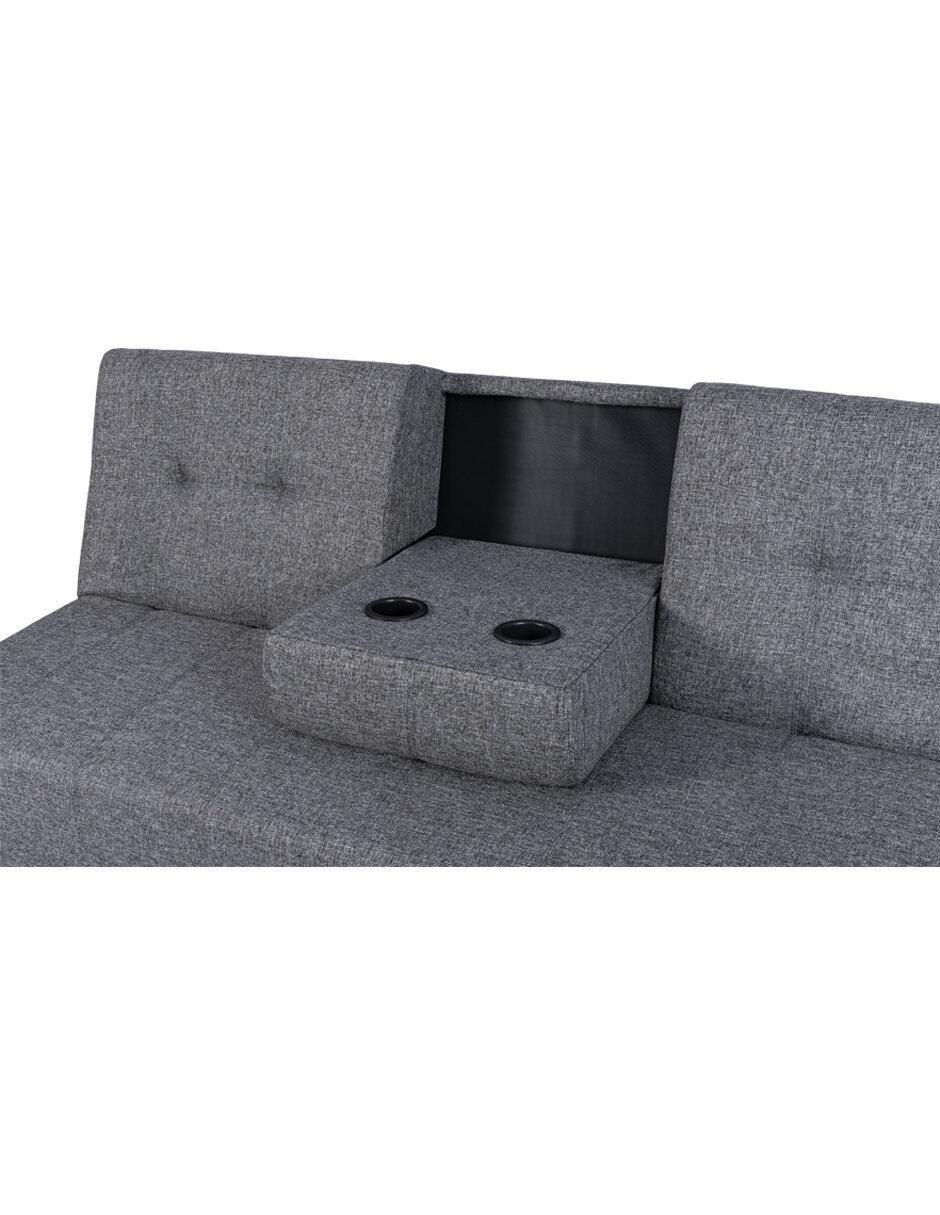 Sofá cama armable de lino 2