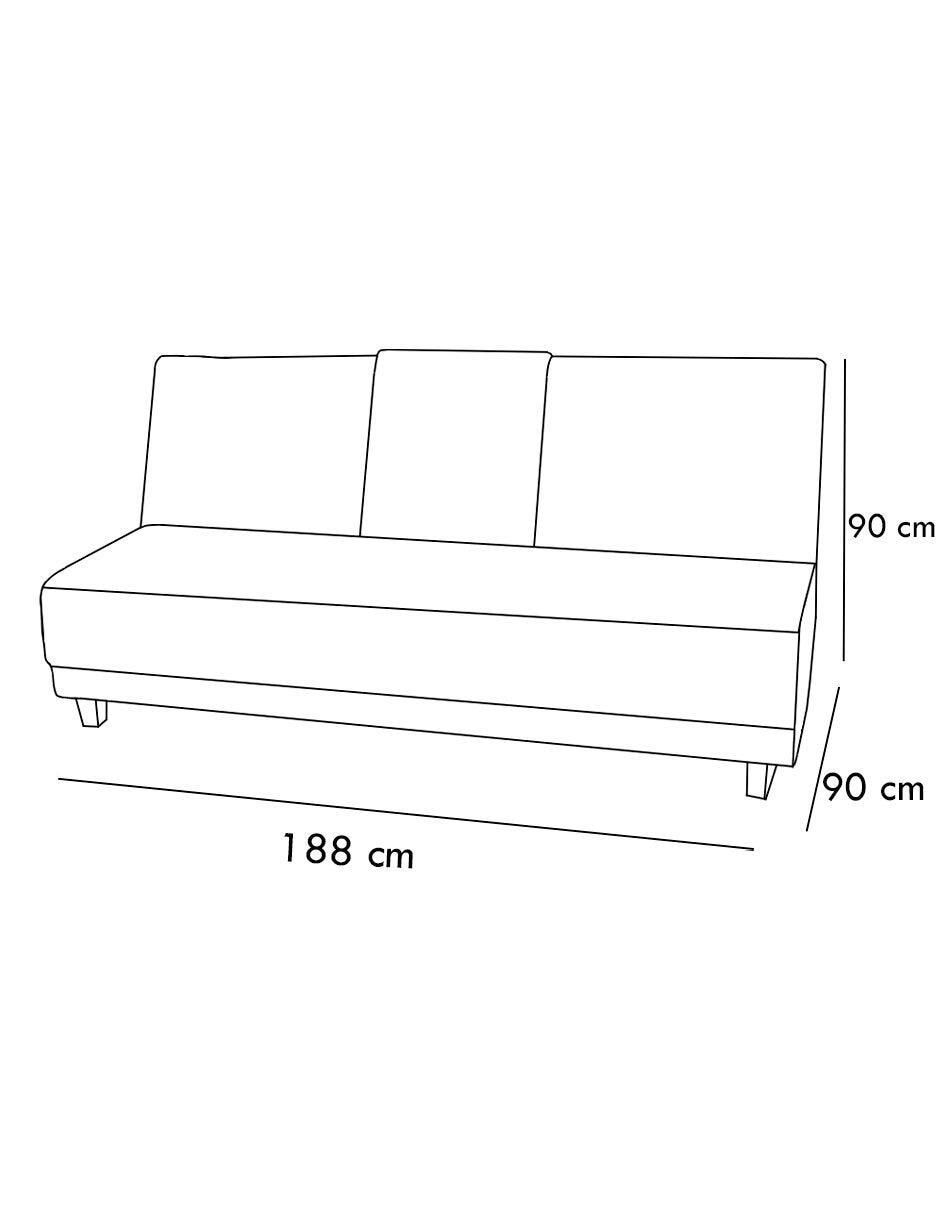 Sofá cama armable de lino 6