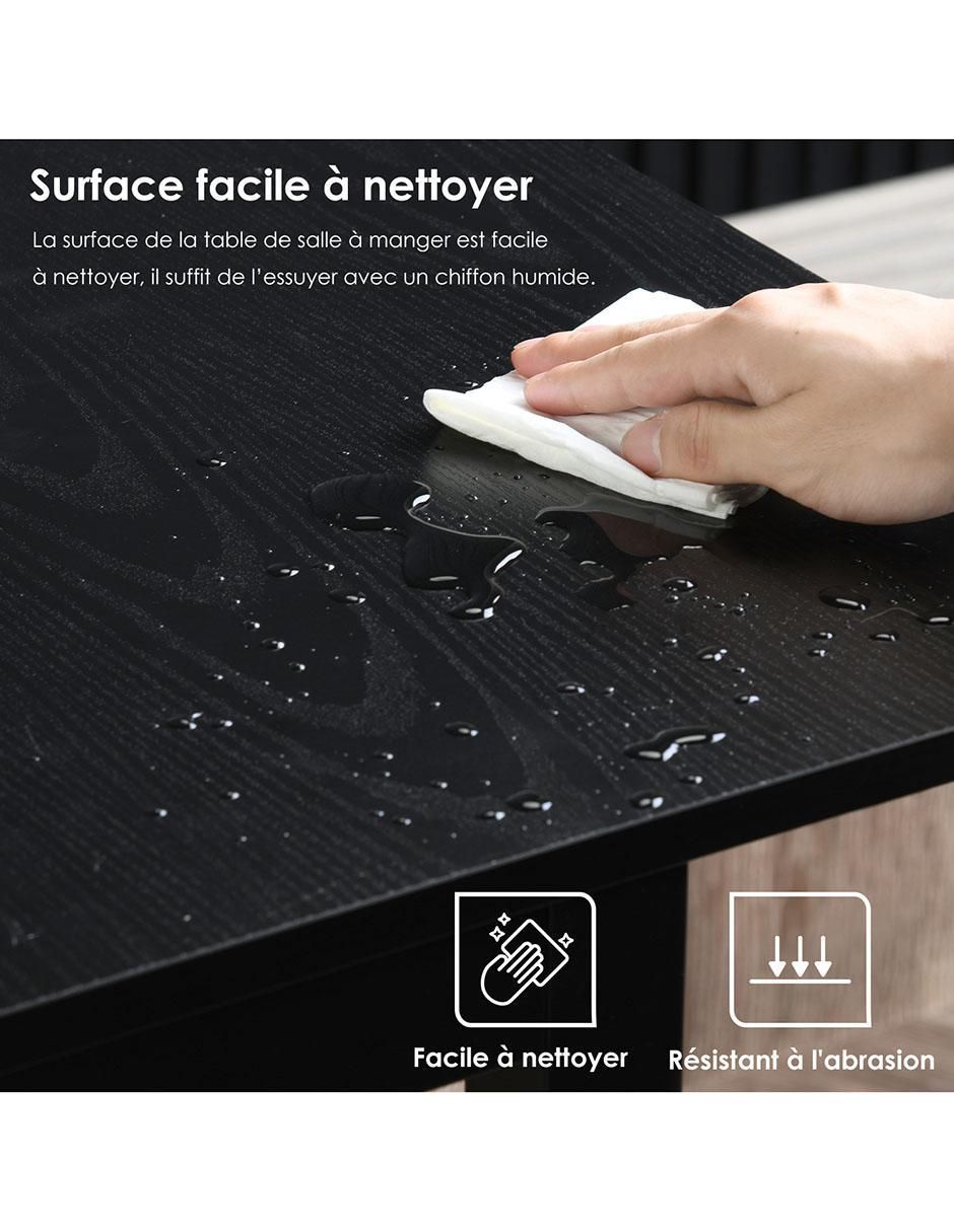 Mesa extensible armable Bari Black Dd 4