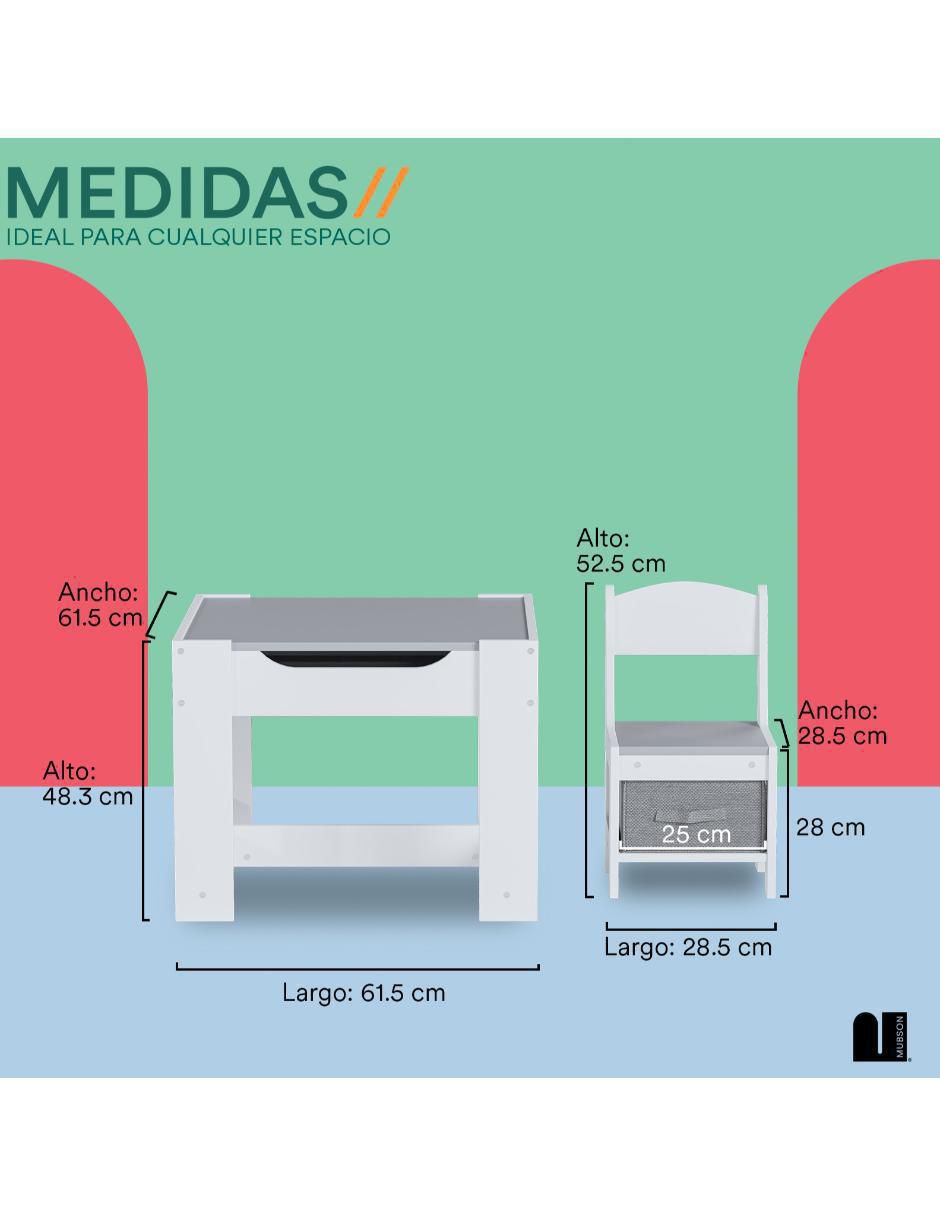 Mesa con silla armable Lommy Mubson