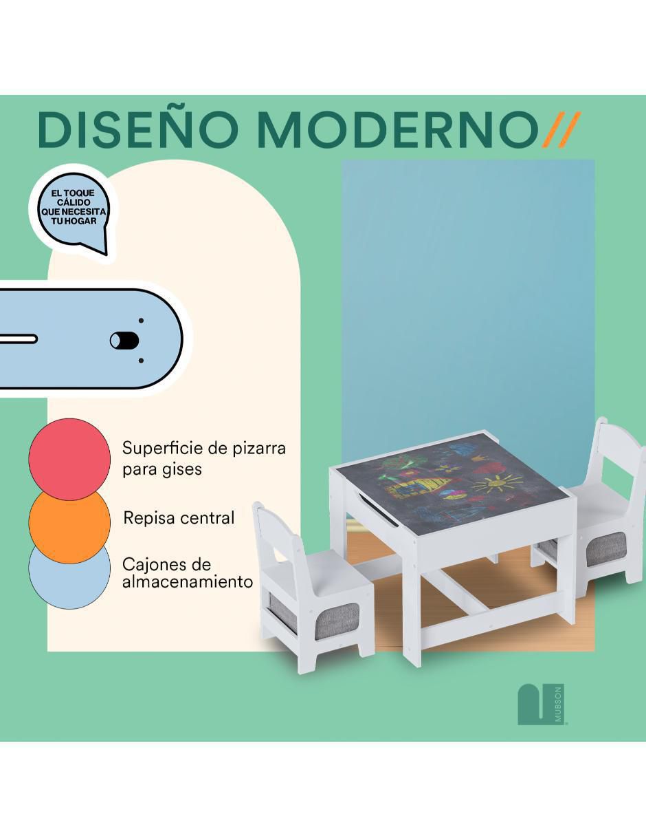 Mesa con silla armable Lommy Mubson