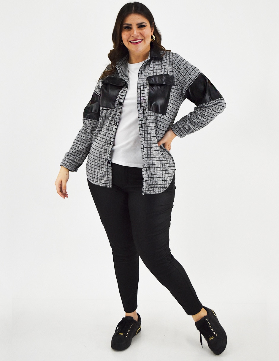 Blusa camisera manga larga para mujer 6