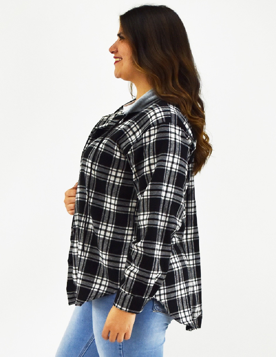 Blusa camisera manga larga para mujer 5