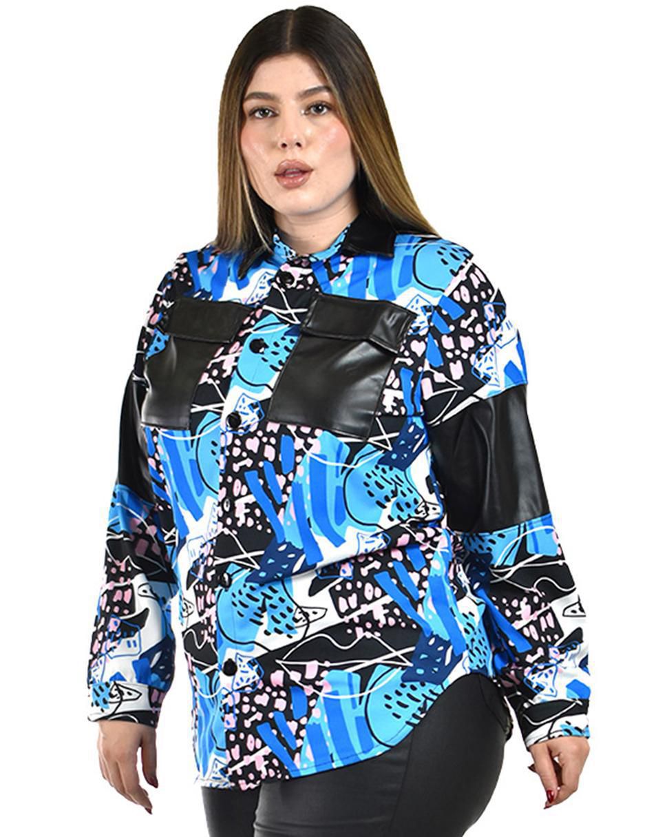 Blusa camisera Roman Fashion manga larga para mujer