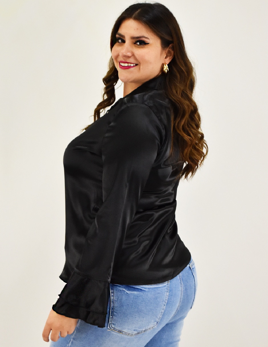 Blusa manga larga para mujer 8