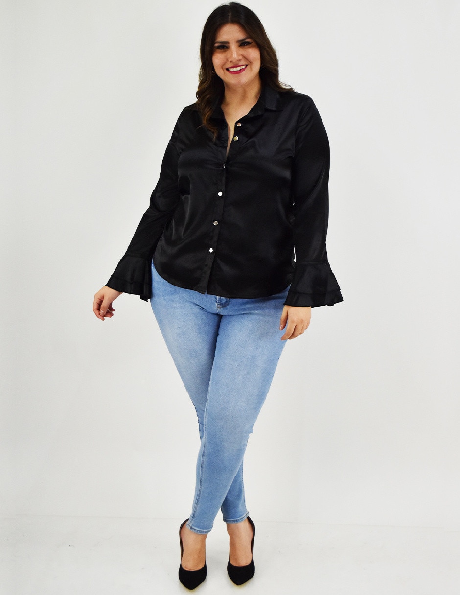 Blusa manga larga para mujer 12