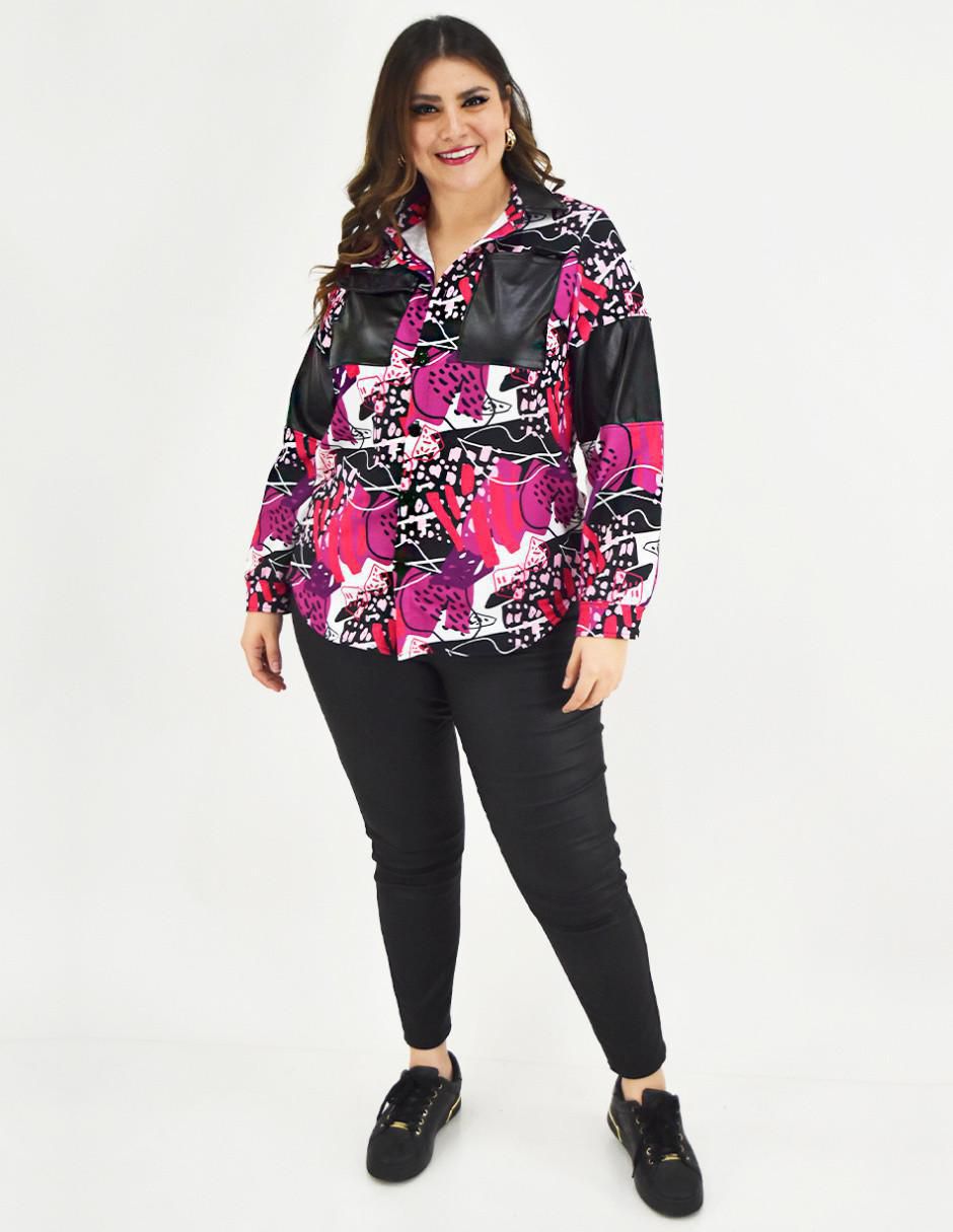Blusa camisera Roman Fashion manga larga para mujer