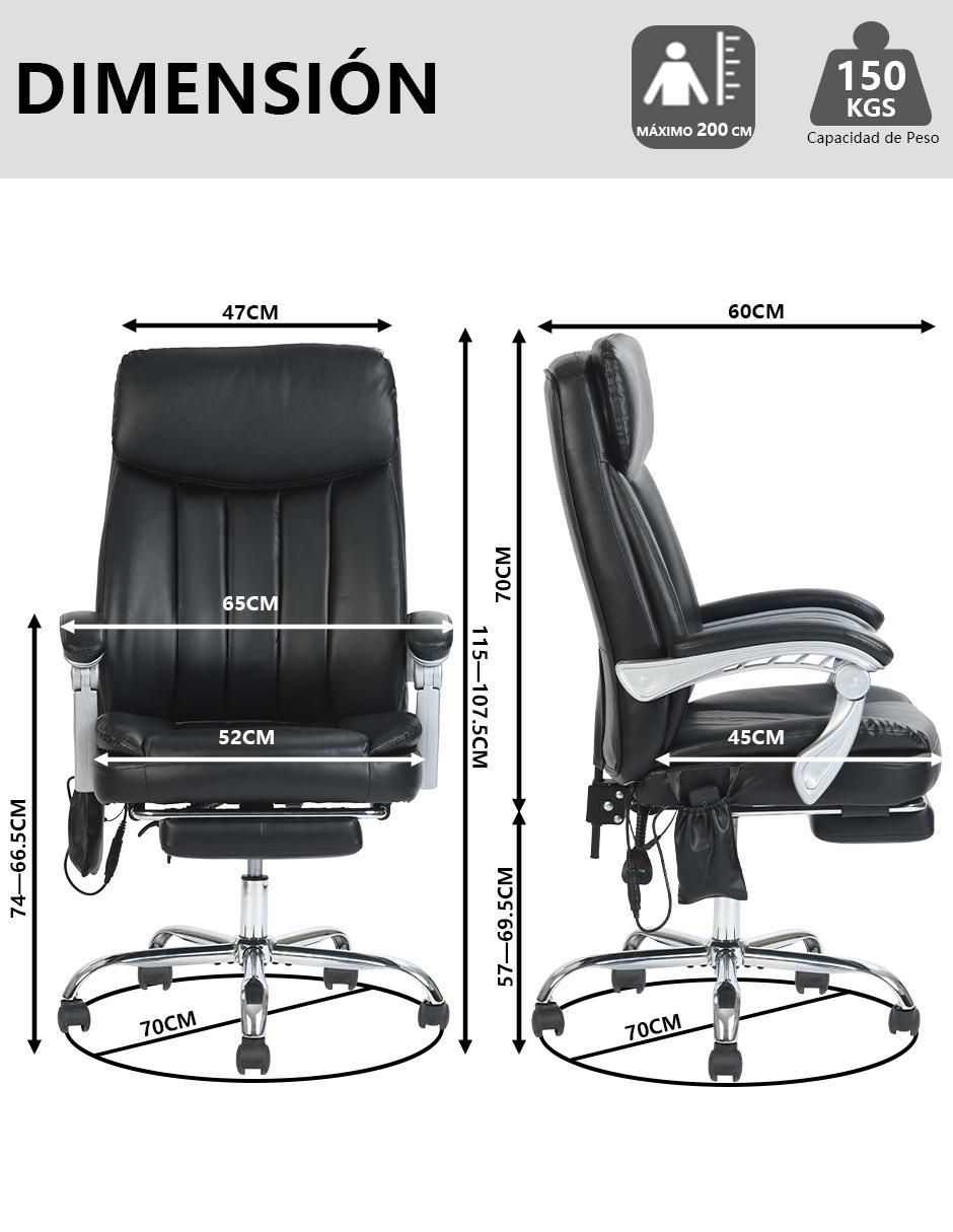 Silla escritorio Eceol Black Furniturer