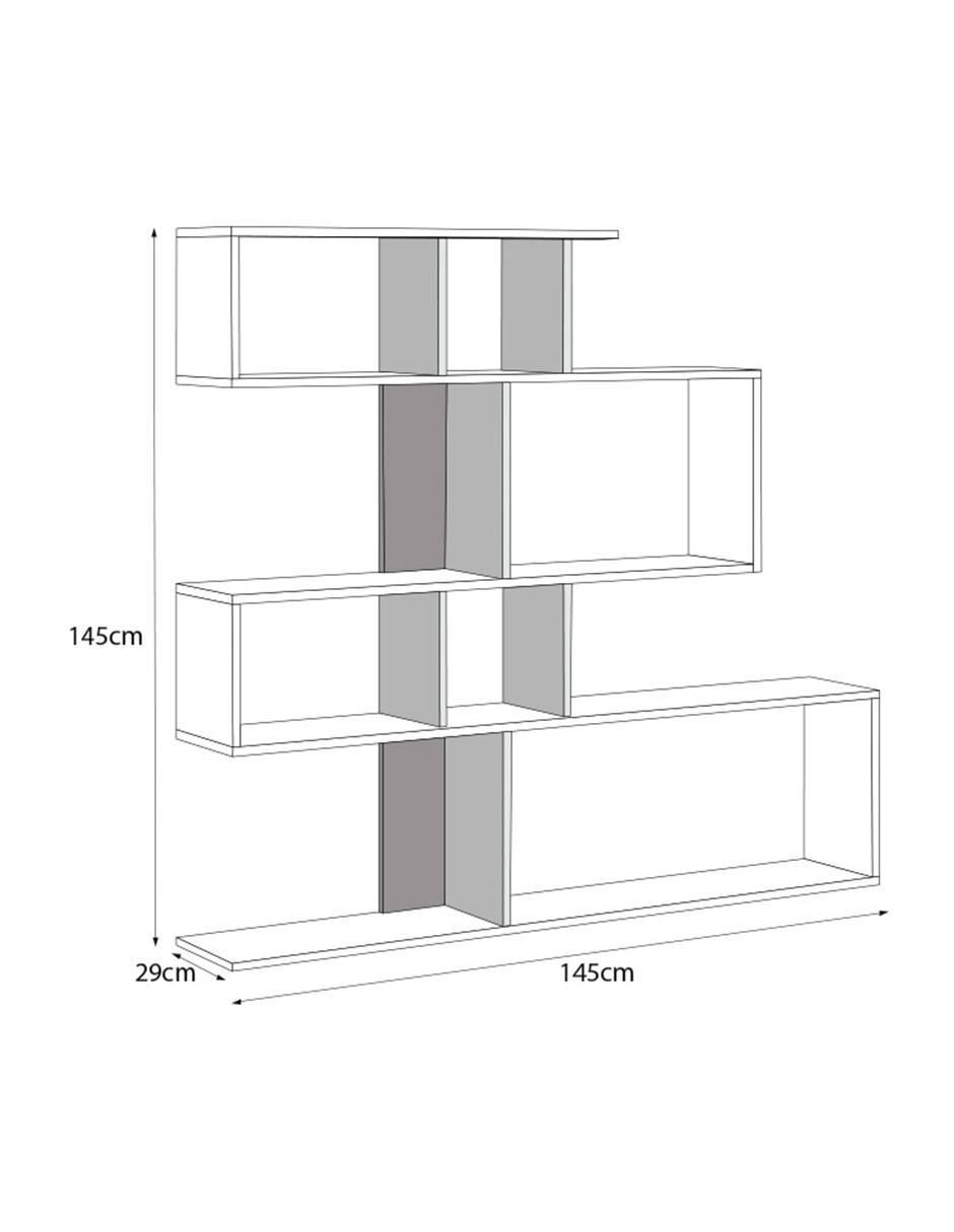 Librero armable Funk de MDF 4