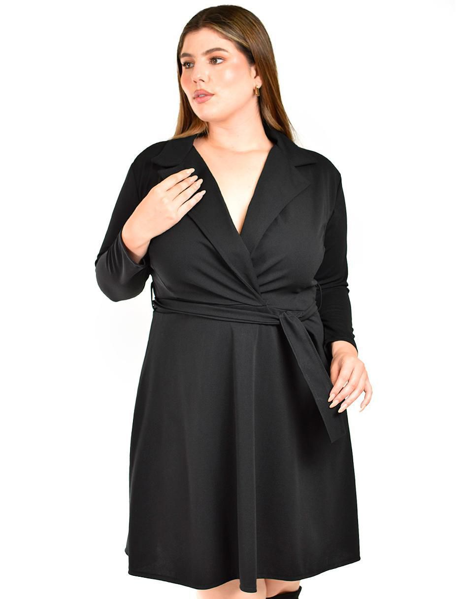 Vestido corto de fiesta escote V