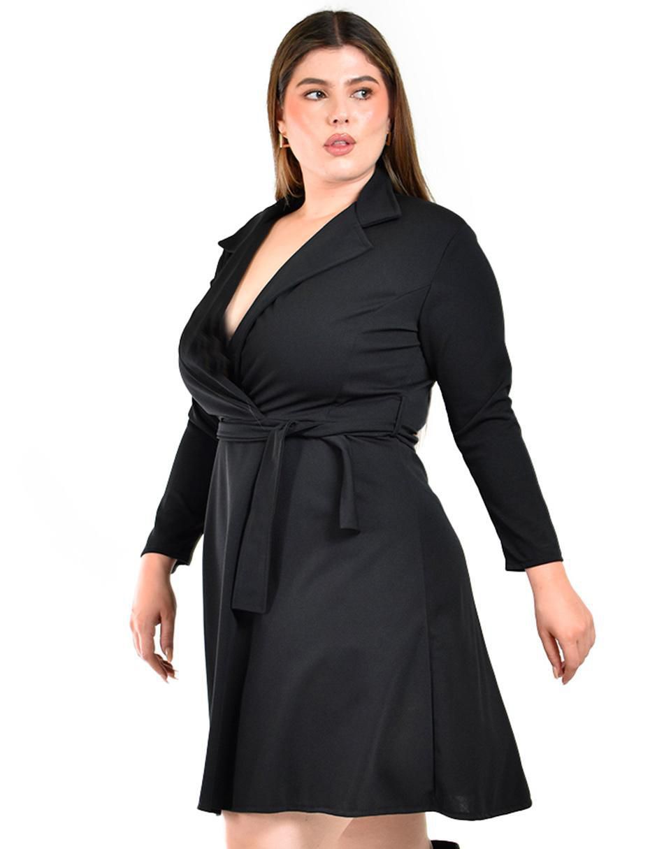 Vestido corto de fiesta escote V 4