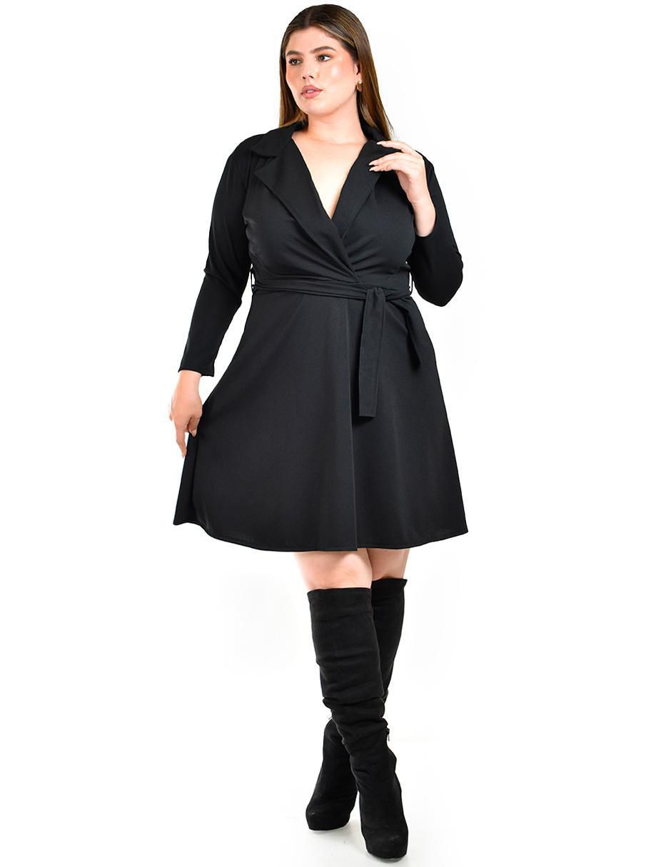 Vestido corto de fiesta escote V 2