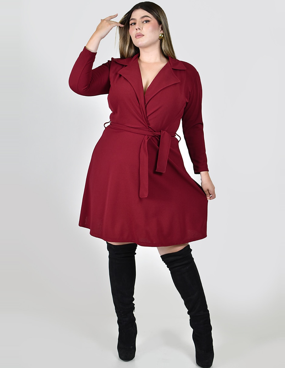 Vestido corto de fiesta escote V 3