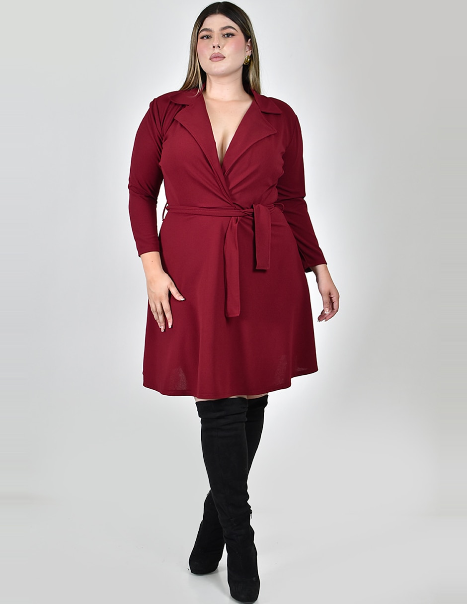 Vestido corto de fiesta escote V 4