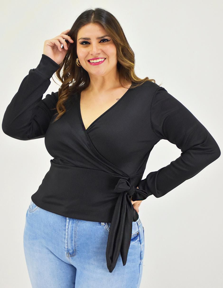 Blusa Roman Fashion manga larga para mujer