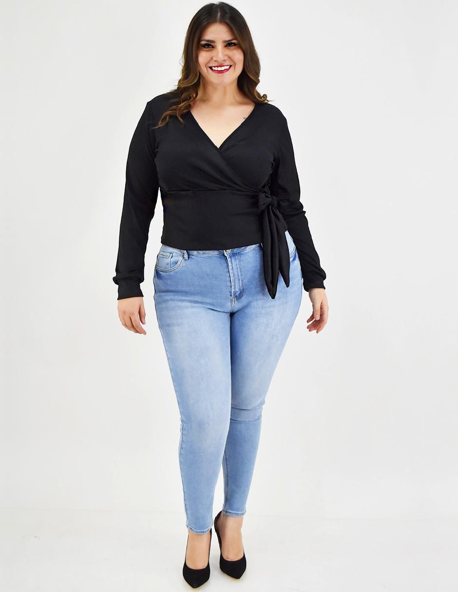 Blusa Roman Fashion manga larga para mujer